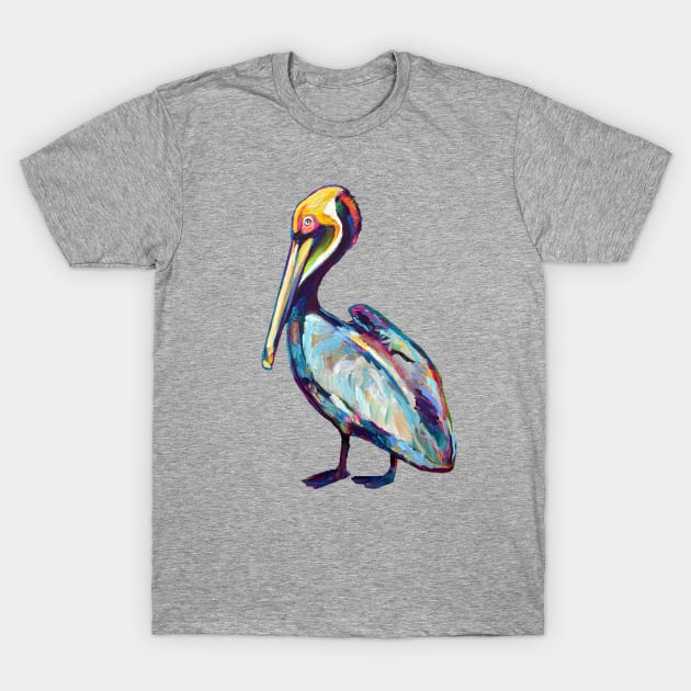 Colorful Pelican by Robert Phelps T-Shirt by RobertPhelpsArt